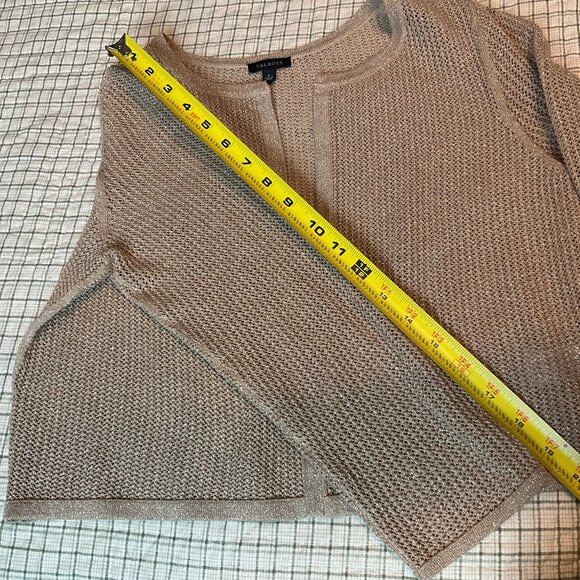 TALBOTS gold/tan cardigan Sz Small - Picture 9 of 11